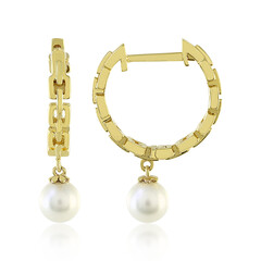 Pendientes en plata con Perla Freshwater