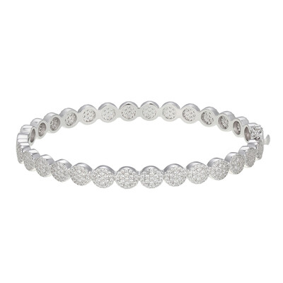Brazalete en plata con Zircón (Adela Silber)