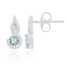 Pendientes en plata con Zircón de Ratanak Kirí