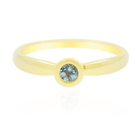 Anillo en oro con Turmalina nigeriana paraiba