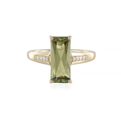 Anillo en oro con Diáspora de color cambiante (AMAYANI)