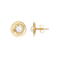 Pendientes en plata con Perla Freshwater
