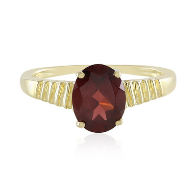Anillo en plata con Granate de Mozambique