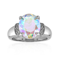 Anillo en plata con Cuarzo Rayo de luna