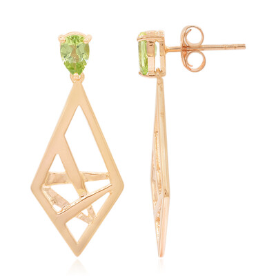 Pendientes en plata con Peridoto