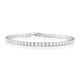 Brazalete en plata con Topacio blanco
