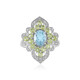 Anillo en plata con Topacio azul cielo