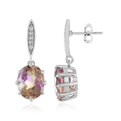 Pendientes en plata con Ametrino de Anahí
