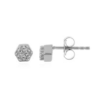 Pendientes en plata con Diamante I3 (H)
