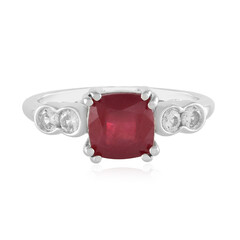 Anillo en plata con Rubí de Bemainty