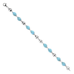 Brazalete en plata con Turquesa