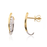 Pendientes en oro con Diamante limpio a lupa F (LUCENT DIAMONDS)