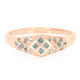 Anillo en plata con Diamante fantasía