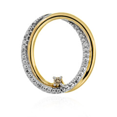 Colgante en plata con Diamante champán I2