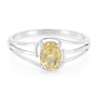 Anillo en plata con Cuarzo champán