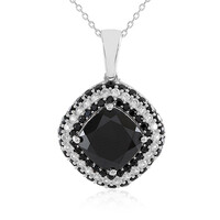 Collar en plata con Espinela negra