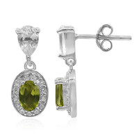 Pendientes en plata con Peridoto de Birmania