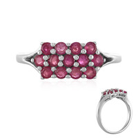 Anillo en plata con Rubí de Madagascar