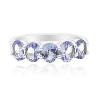 Anillo en plata con Tanzanita sin calentar