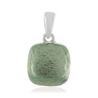 Colgante en plata con Amatista verde