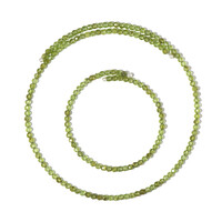 Set en acero con Peridoto (Riya)