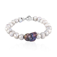 Brazalete en plata con Perla Freshwater (TPC)