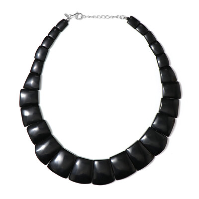 Collar en plata con Obsidiana