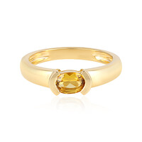 Anillo en plata con Berilo amarillo