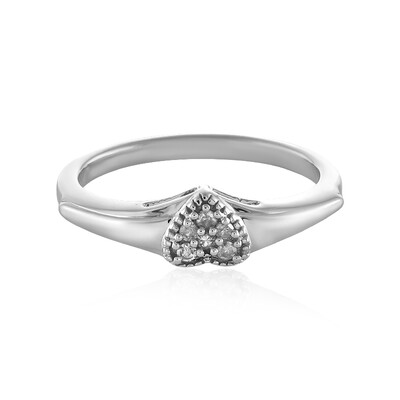 Anillo en plata con I1 (I) Diamante