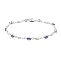 Brazalete en oro con Zafiro azul Ceylon (CIRARI)