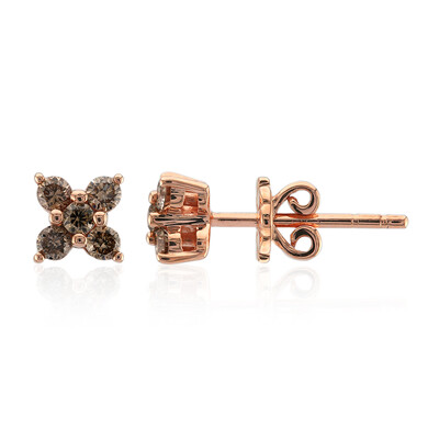 Pendientes en oro con Diamante rosa de Francia de Argyle SI1 (Annette)