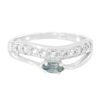 Anillo en plata con Zafiro de Tanzania