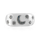 Anillo en plata con Diamante azul SI1
