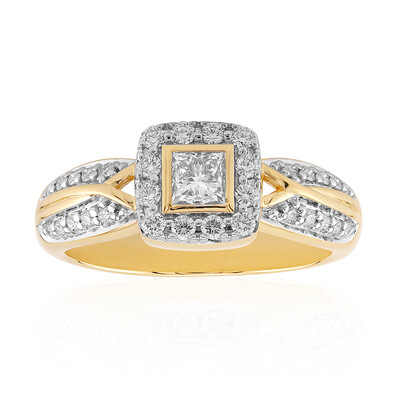 Anillo en oro con Diamante IF (D) (Annette)