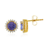 Pendientes en plata con Tanzanita