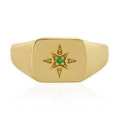 Anillo en plata con Tsavorita de Tanzania