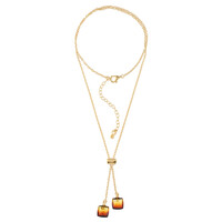 Collar en plata con Ámbar del Báltico amanecer