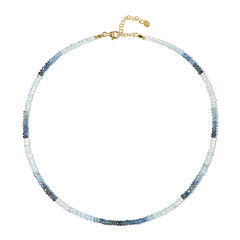 Collar en plata con Aguamarina Santa María