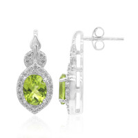 Pendientes en plata con Peridoto