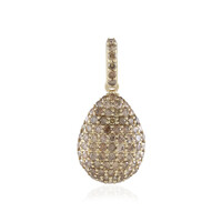 Colgante en oro con Diamante champán I2 (de Melo)