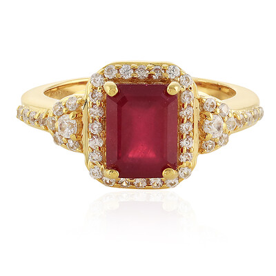 Anillo en plata con Rubí de Madagascar