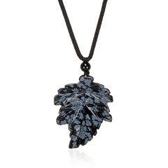 Collar con Obsidiana Copo de Nieve