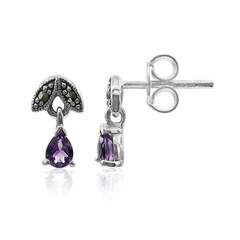 Pendientes en plata con Amatista