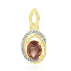 Colgante en oro con Apatita roja