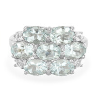 Anillo en plata con Aguamarina de Bauchi