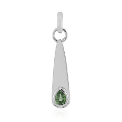 Colgante en plata con Zafiro verde de Tulear (Pallanova)