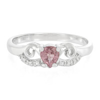 Anillo en plata con Zafiro Padparadscha