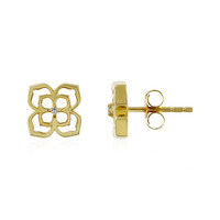 Pendientes en plata con Diamante I4 (J)