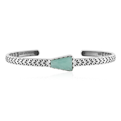 Brazalete en plata con Amazonita (Desert Chic)