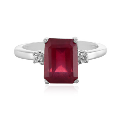 Anillo en plata con Rubí de Madagascar